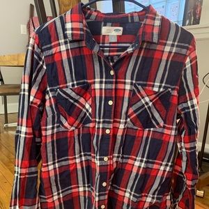 Plaid long sleeve shirt